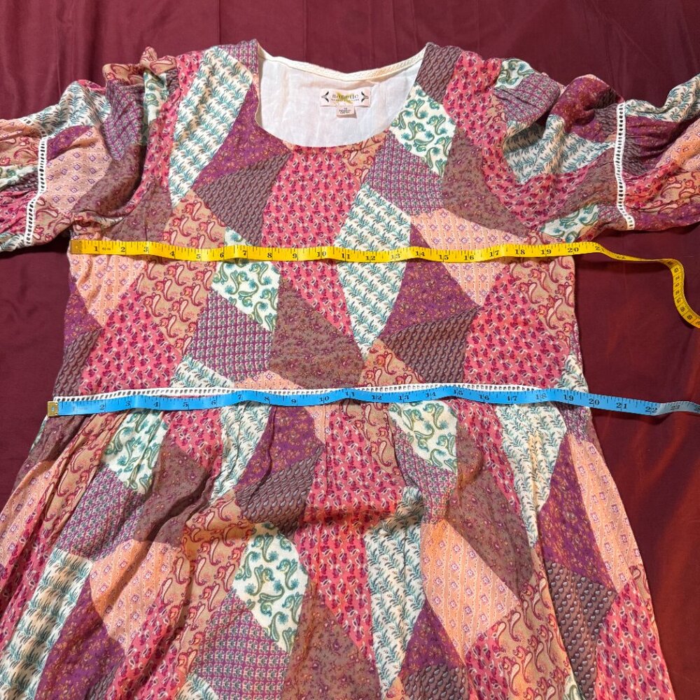 Nanette Lepore Multicolor Patchwork Quilt Print L… - image 6